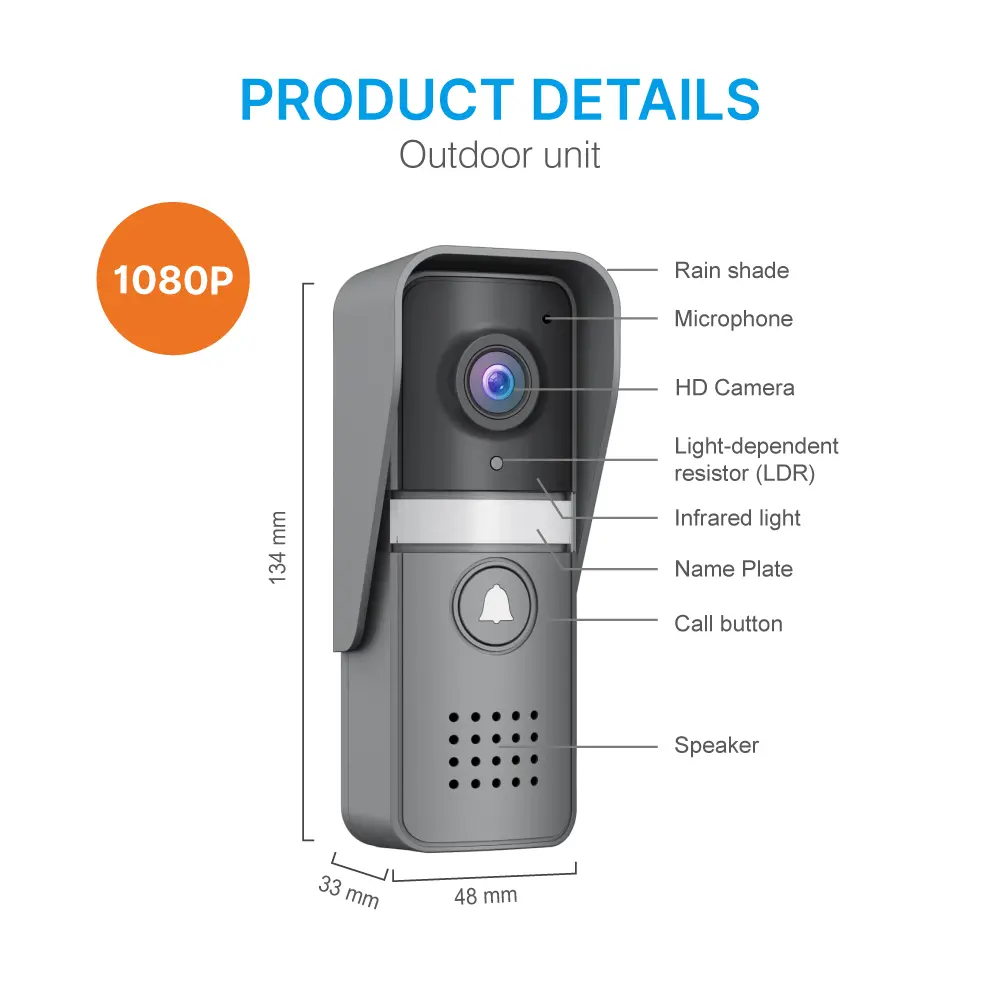 7英寸 WiFi AHD 视频门铃 # RL-B17U-TY-使用 Tuya 智能 App，即可远程监控、对讲和开锁。-200 万像素 AHD 摄像头。-16种铃声可选。-电动锁及门锁连接支持。_ 08