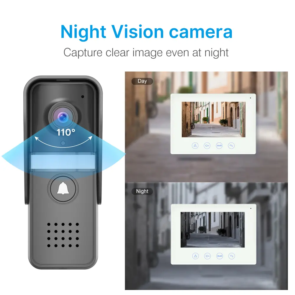 7英寸 WiFi AHD 视频门铃 # RL-B17U-TY-使用 Tuya 智能 App，即可远程监控、对讲和开锁。-200 万像素 AHD 摄像头。-16种铃声可选。-电动锁及门锁连接支持。_ 06